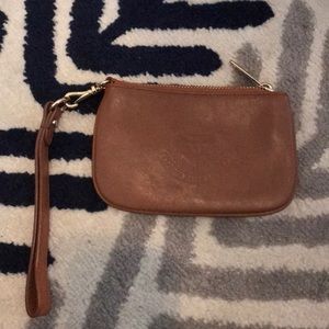 Camel colored wristlet